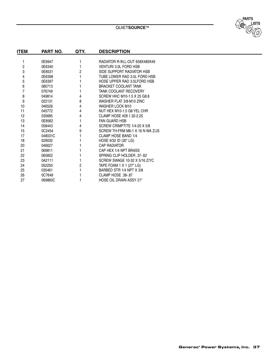 Generac Power Systems 004917-4 User Manual | Page 39 / 48