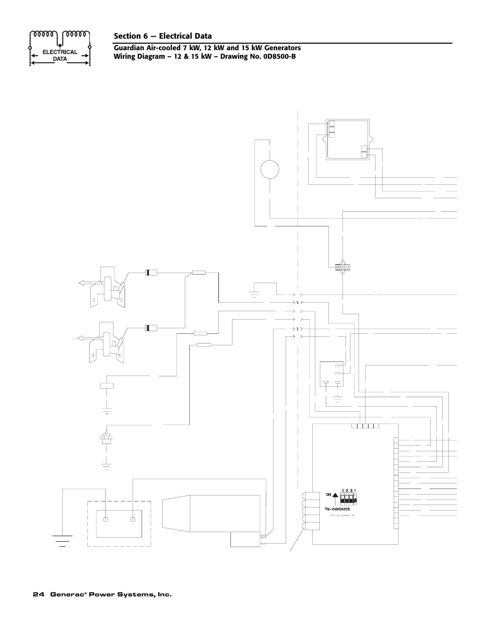 24 generac, Power systems, inc, Engine wiring | Generac Power Systems 04389-1 User Manual | Page 26 / 60