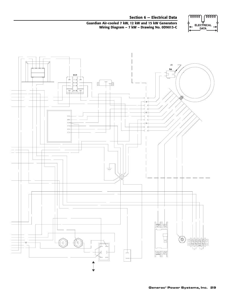 Generac, Power systems, inc. 29, Connection customer | Control panel box | Generac Power Systems 04389-1 User Manual | Page 31 / 60