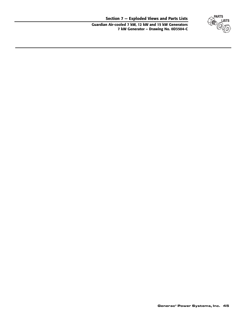 Generac Power Systems 04389-1 User Manual | Page 47 / 60