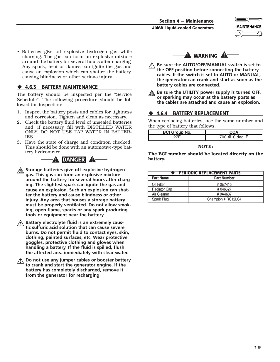 Generac Power Systems 005012-1 User Manual | Page 21 / 48