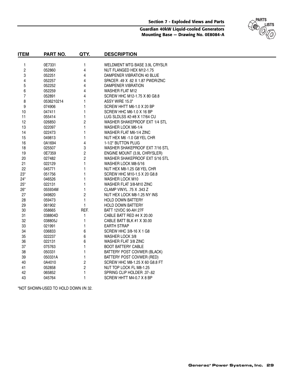 Generac Power Systems 004992-0 User Manual | Page 31 / 48