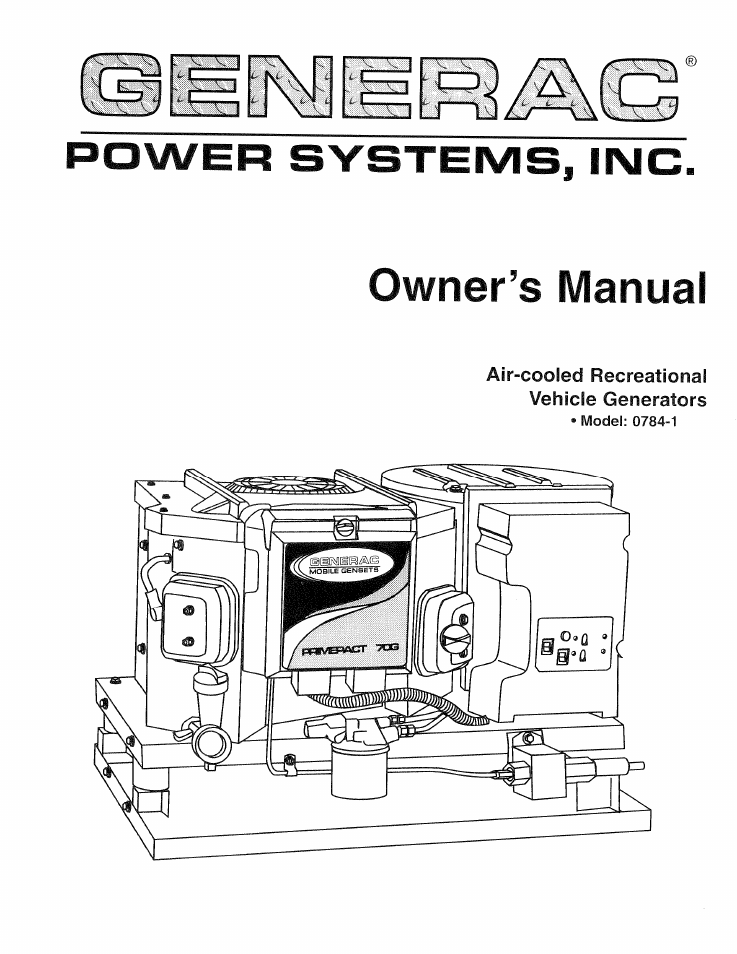 Generac Power Systems 0784-1 User Manual | 32 pages