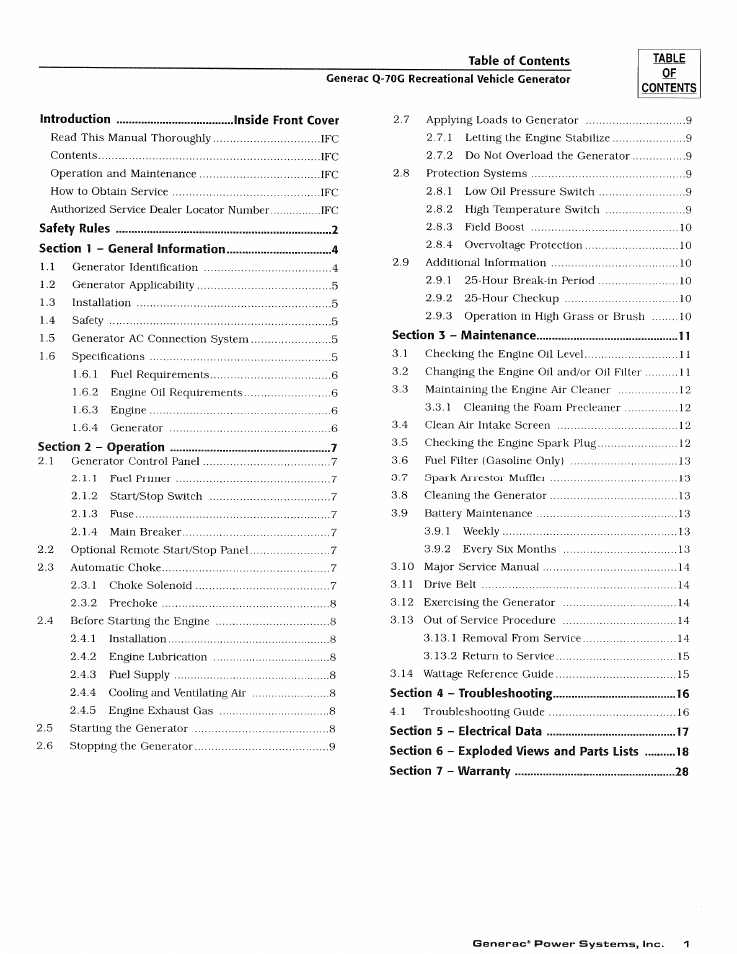 Generac Power Systems 0784-1 User Manual | Page 3 / 32