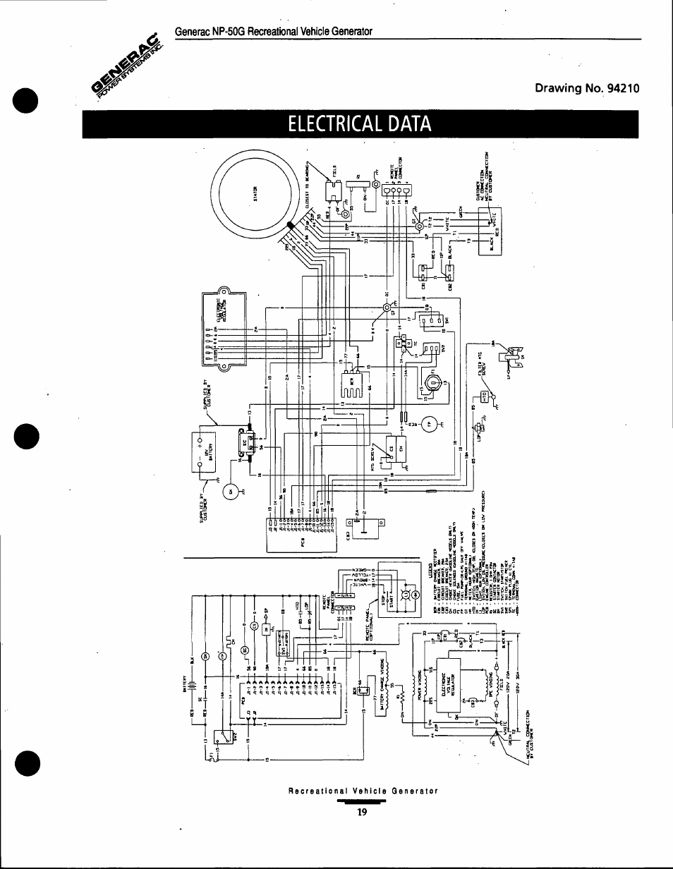 Electrical data | Generac Power Systems 00916-1 User Manual | Page 19 / 32