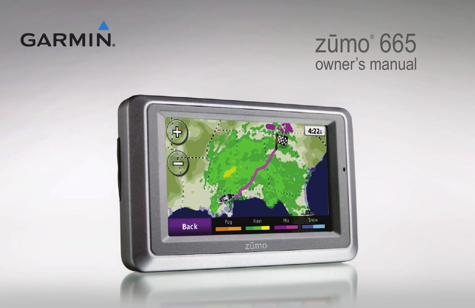 Garmin zumo 665 User Manual | 56 pages