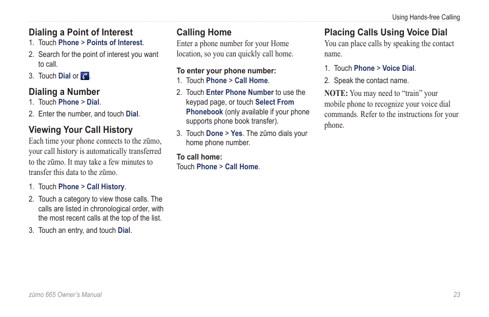 Garmin zumo 665 User Manual | Page 25 / 56