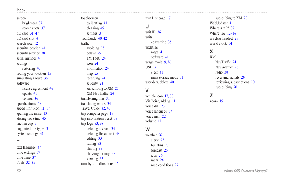 Garmin zumo 665 User Manual | Page 54 / 56