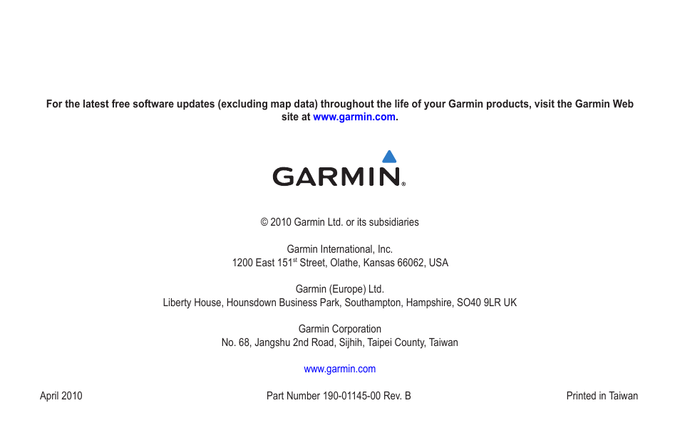 Garmin zumo 665 User Manual | Page 56 / 56