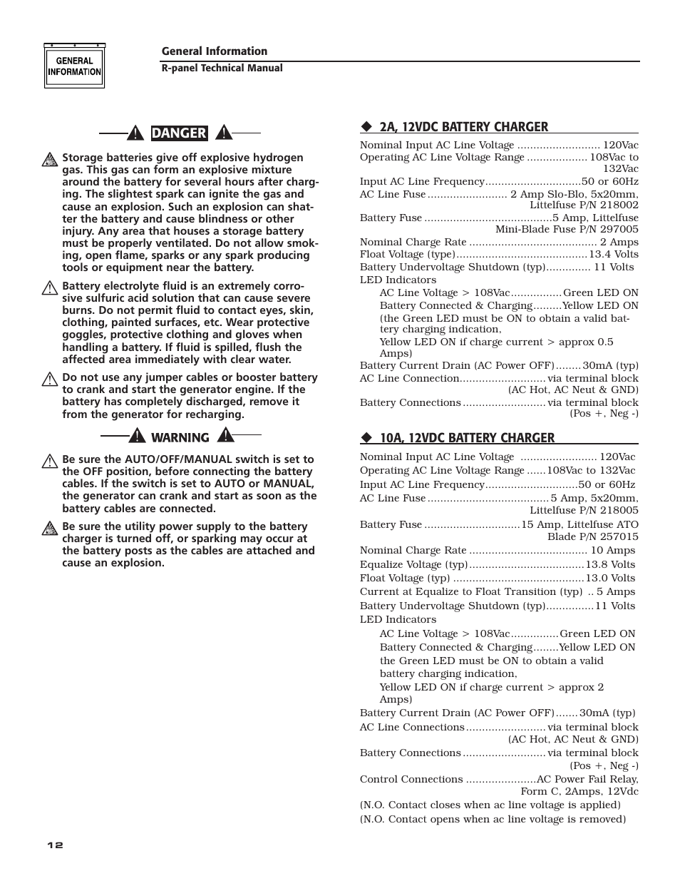 Danger | Generac Power Systems Digital Controller R-200A User Manual | Page 14 / 16