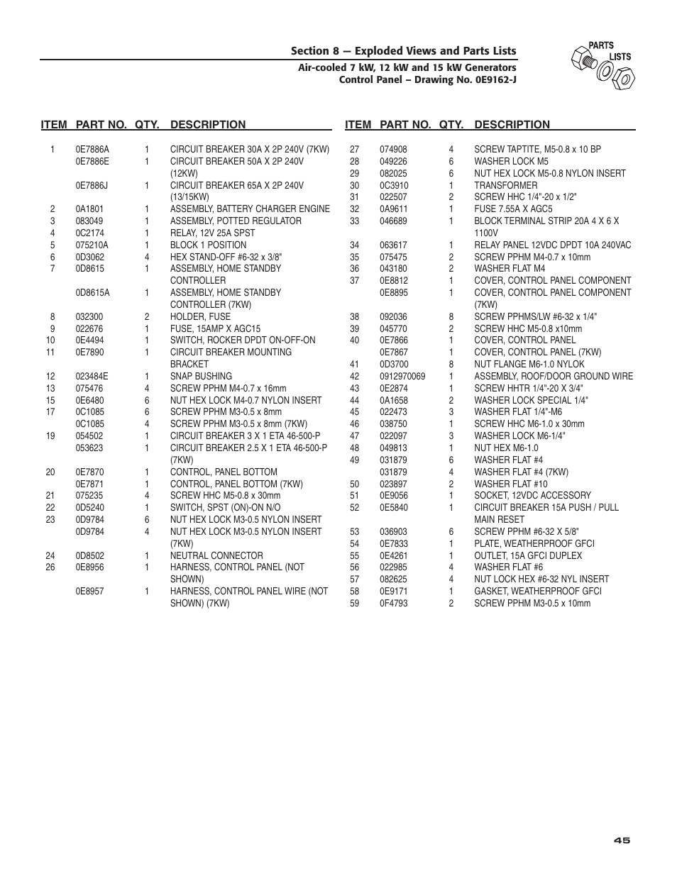 Generac Power Systems 04389-3 User Manual | Page 47 / 68