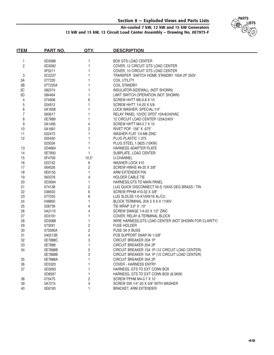 Generac Power Systems 04389-3 User Manual | Page 51 / 68