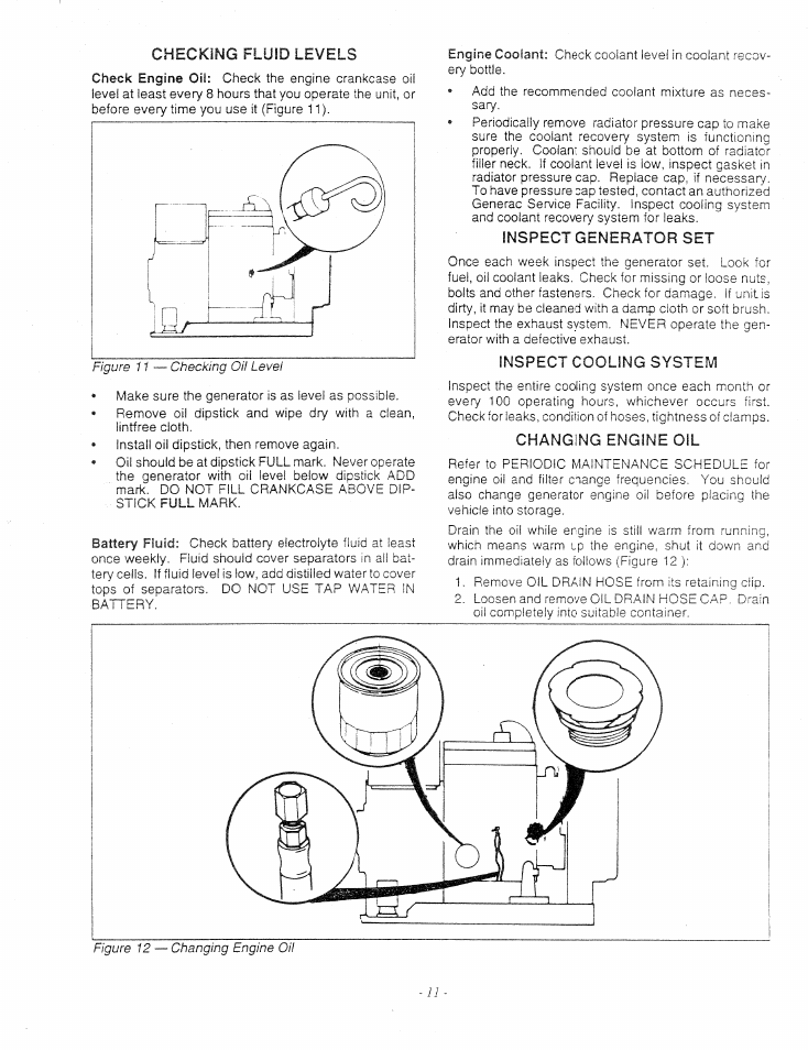 Checking, Levels | Generac Power Systems 9344-1 User Manual | Page 13 / 40