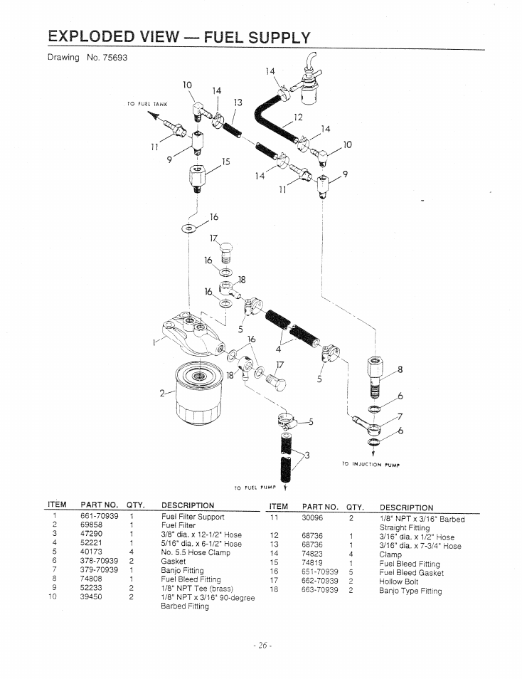 Exploded view — fuel supply | Generac Power Systems 9344-1 User Manual | Page 28 / 40
