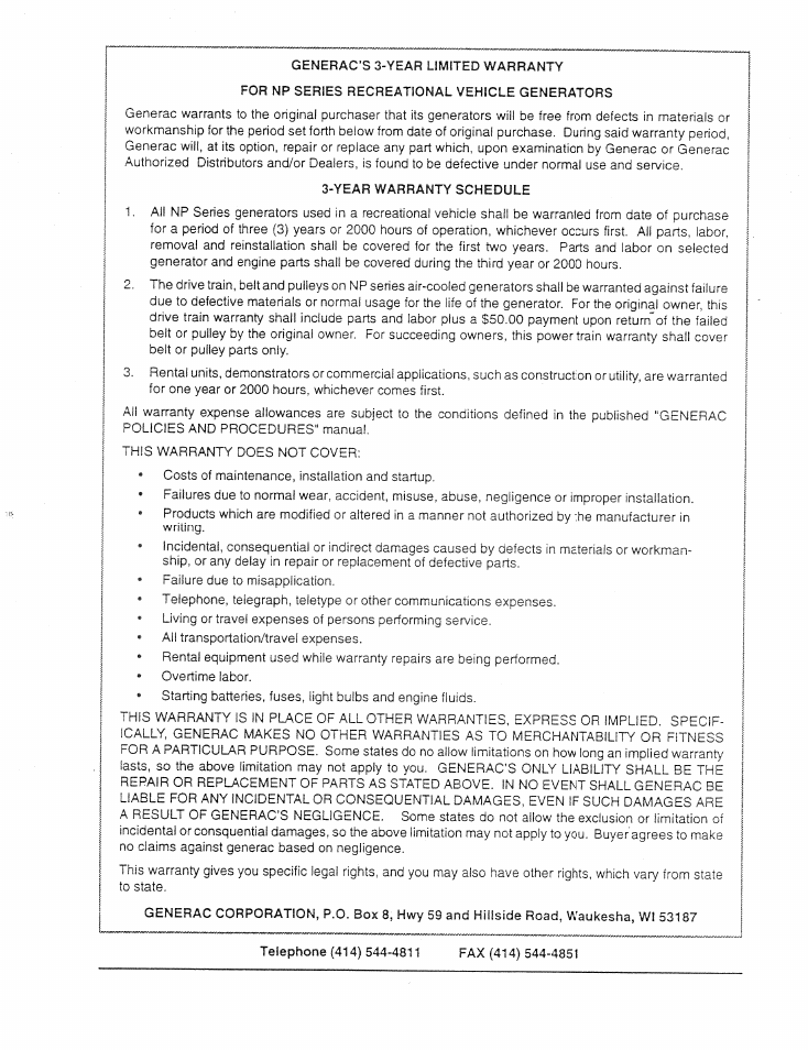 Generac Power Systems 9344-1 User Manual | Page 40 / 40