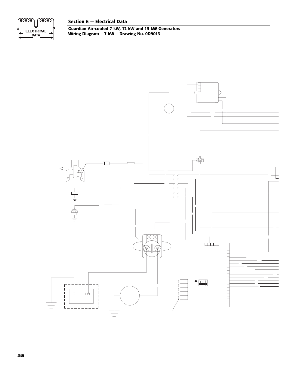 Engine wiring | Generac Power Systems GUARDIAN 04758-0 User Manual | Page 30 / 56