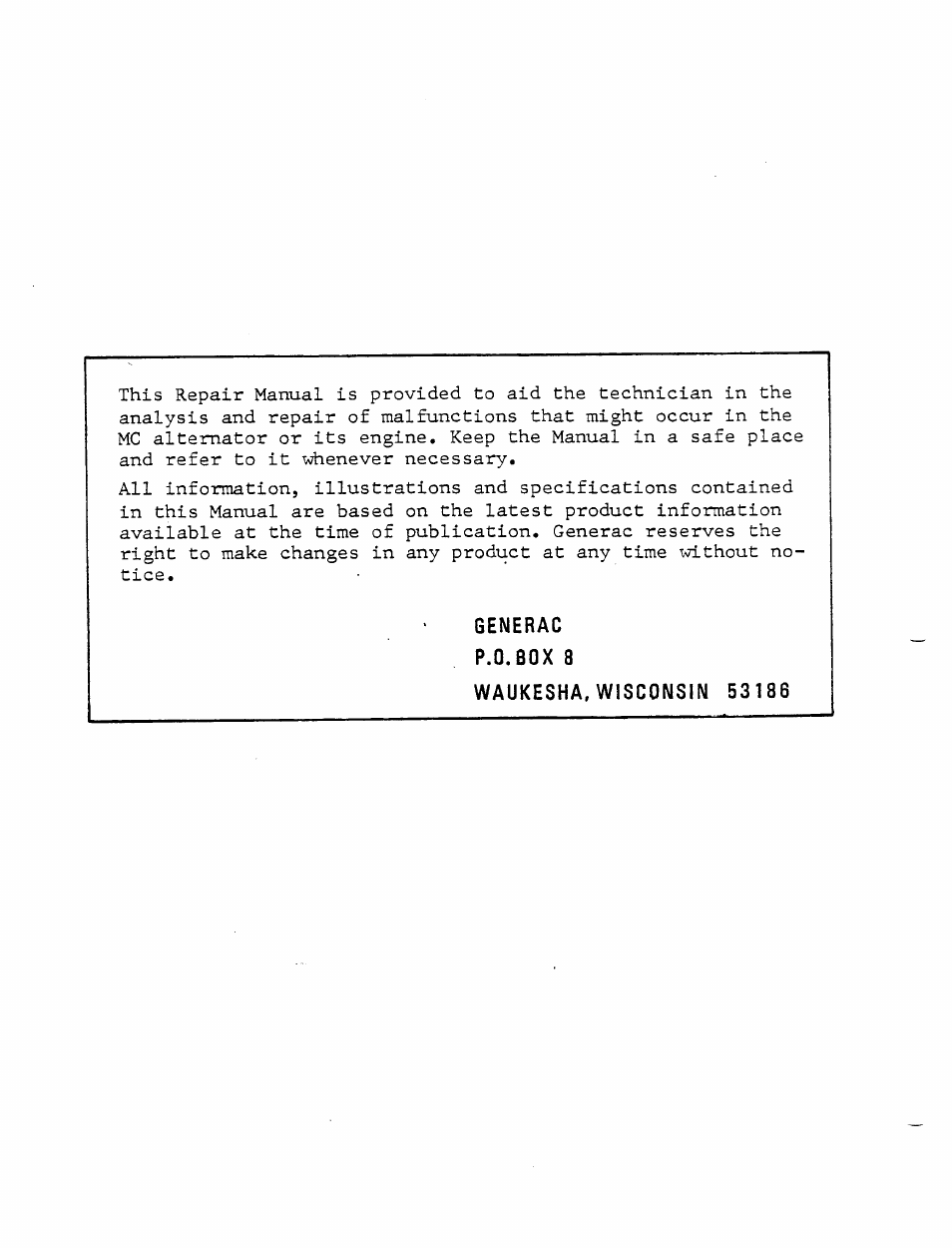 Generac Power Systems MC User Manual | Page 2 / 83