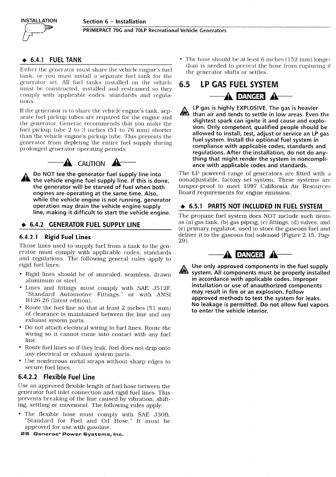 Aeaeia a | Generac Power Systems 000595-1 User Manual | Page 30 / 56