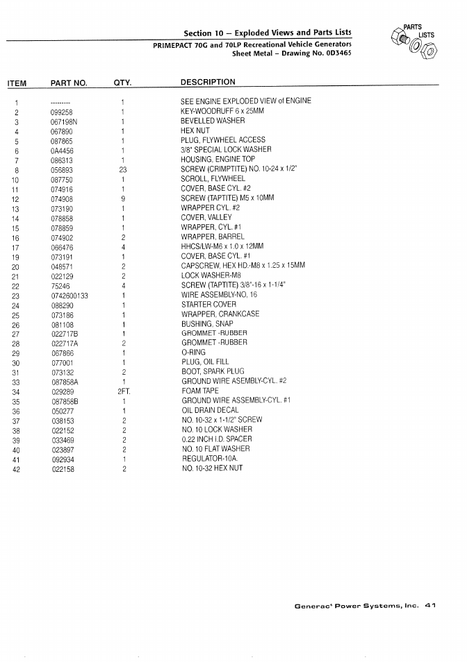 Generac Power Systems 000595-1 User Manual | Page 43 / 56