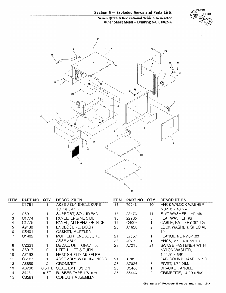 Generac Power Systems 00862-2 User Manual | Page 39 / 52