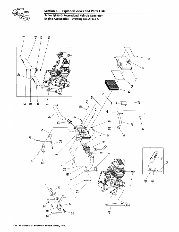 O> m <o | Generac Power Systems 00862-2 User Manual | Page 44 / 52
