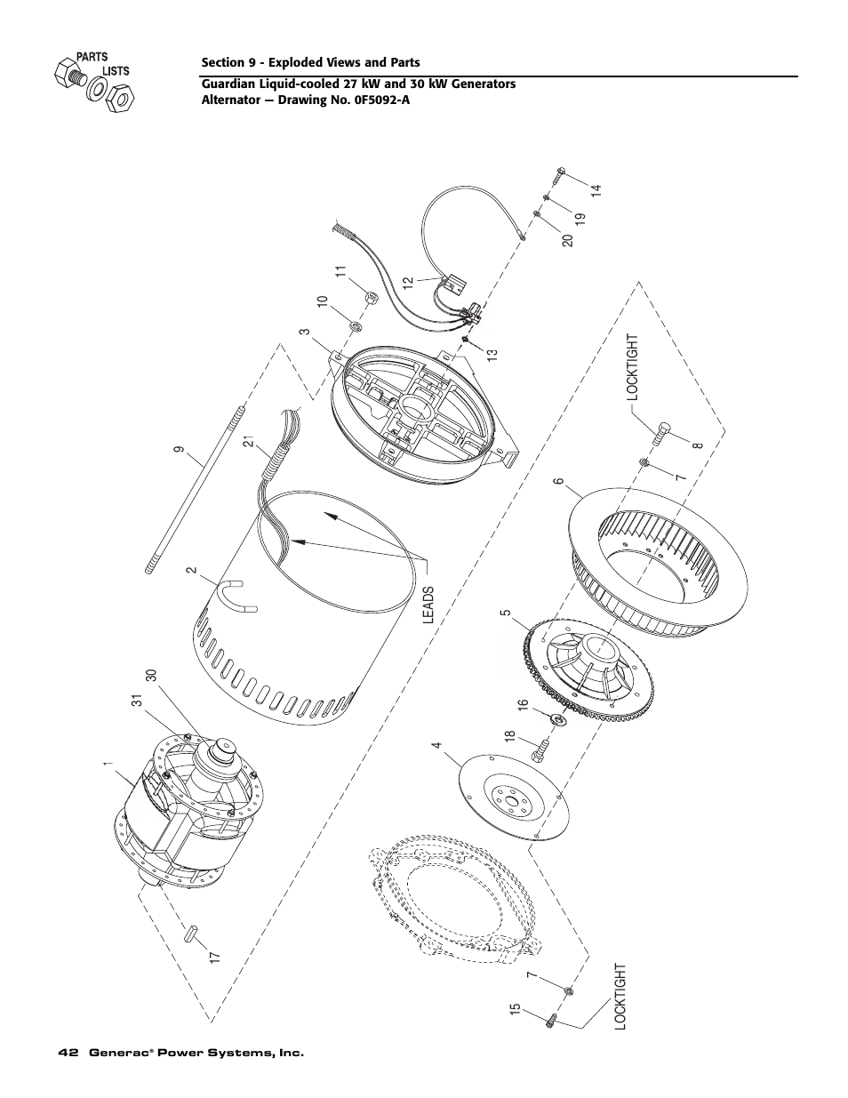 Generac Power Systems 004988-2 User Manual | Page 44 / 48
