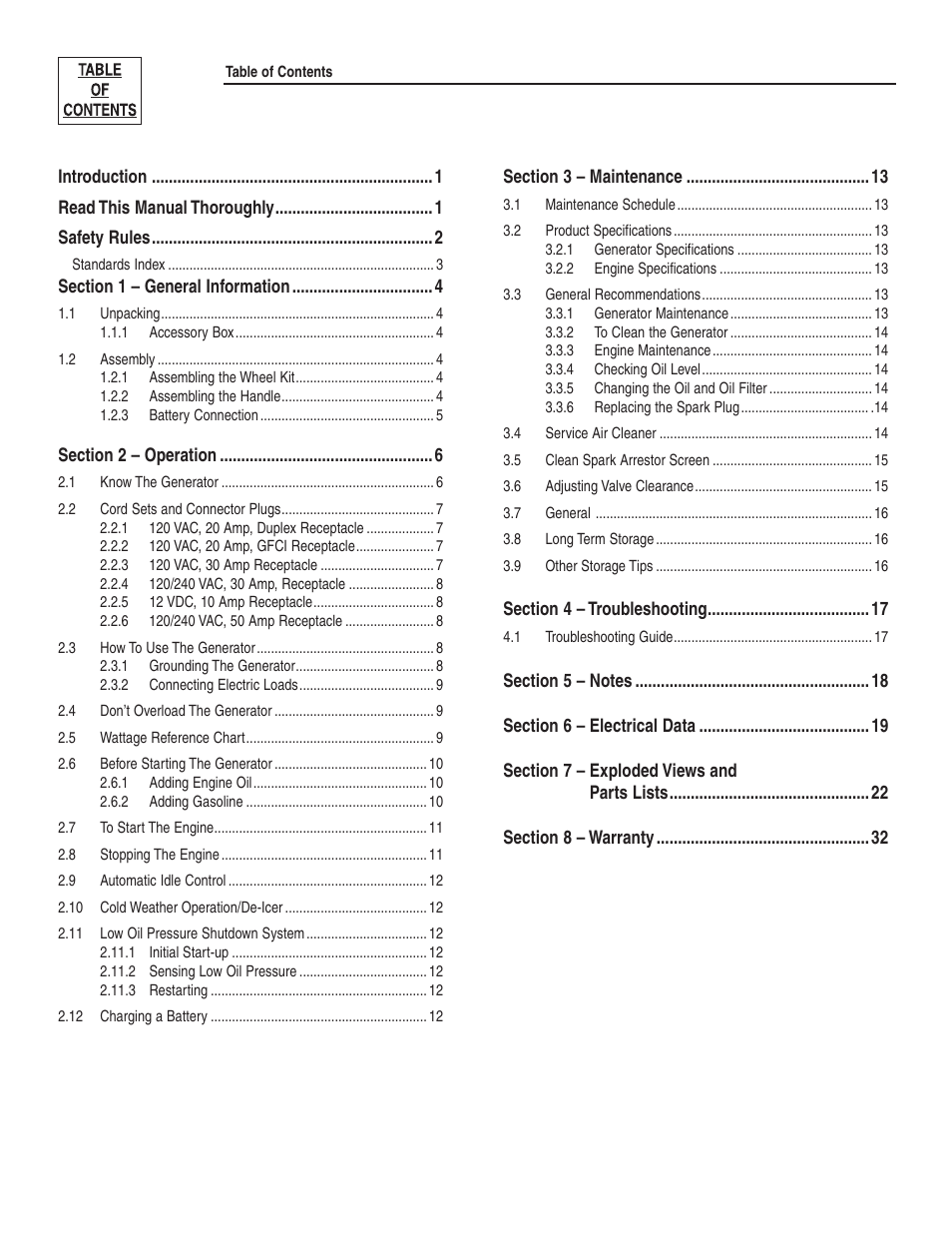 Generac Power Systems 004987-2 User Manual | Page 2 / 36