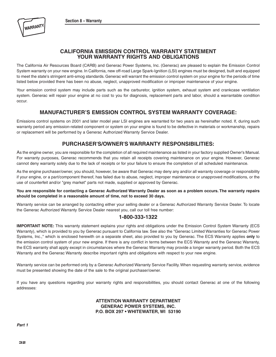 Generac Power Systems 004987-2 User Manual | Page 34 / 36