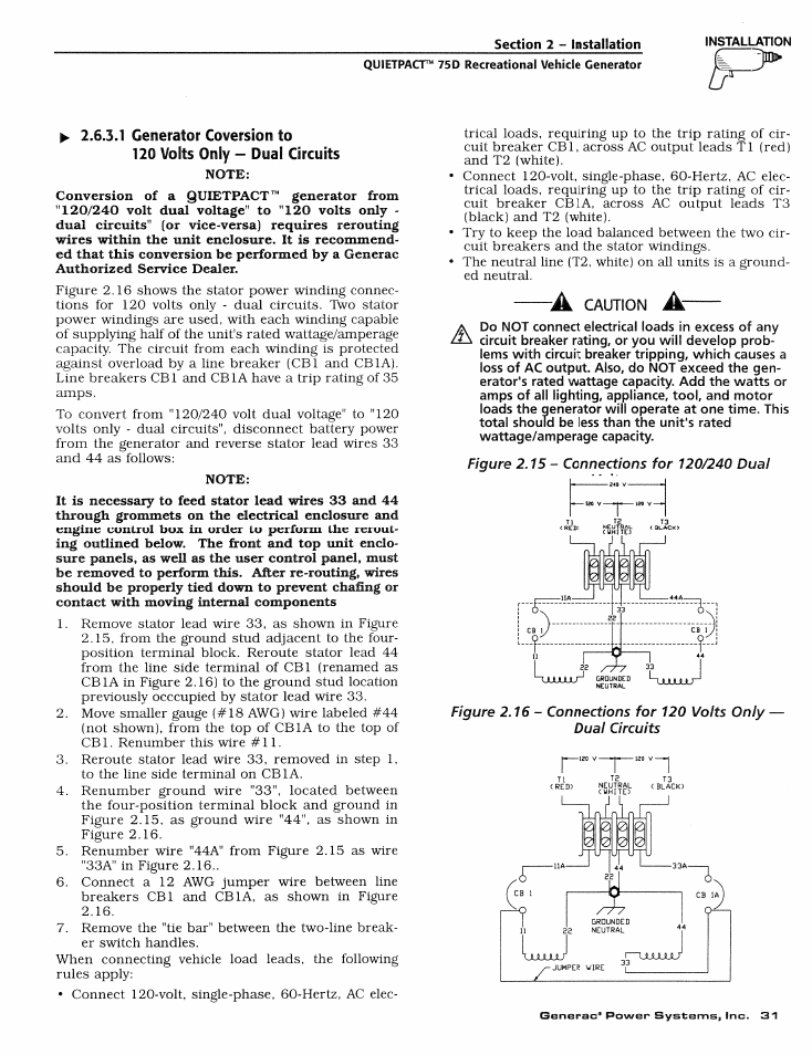 Ik caution jk | Generac Power Systems 004270-1 User Manual | Page 33 / 68