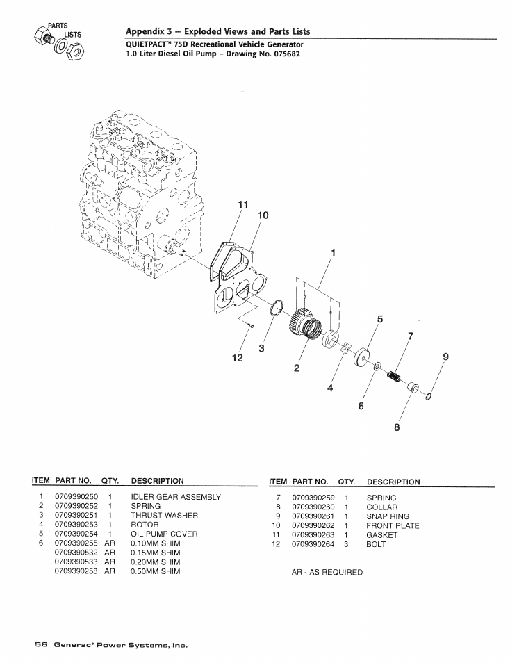 Generac Power Systems 004270-1 User Manual | Page 58 / 68