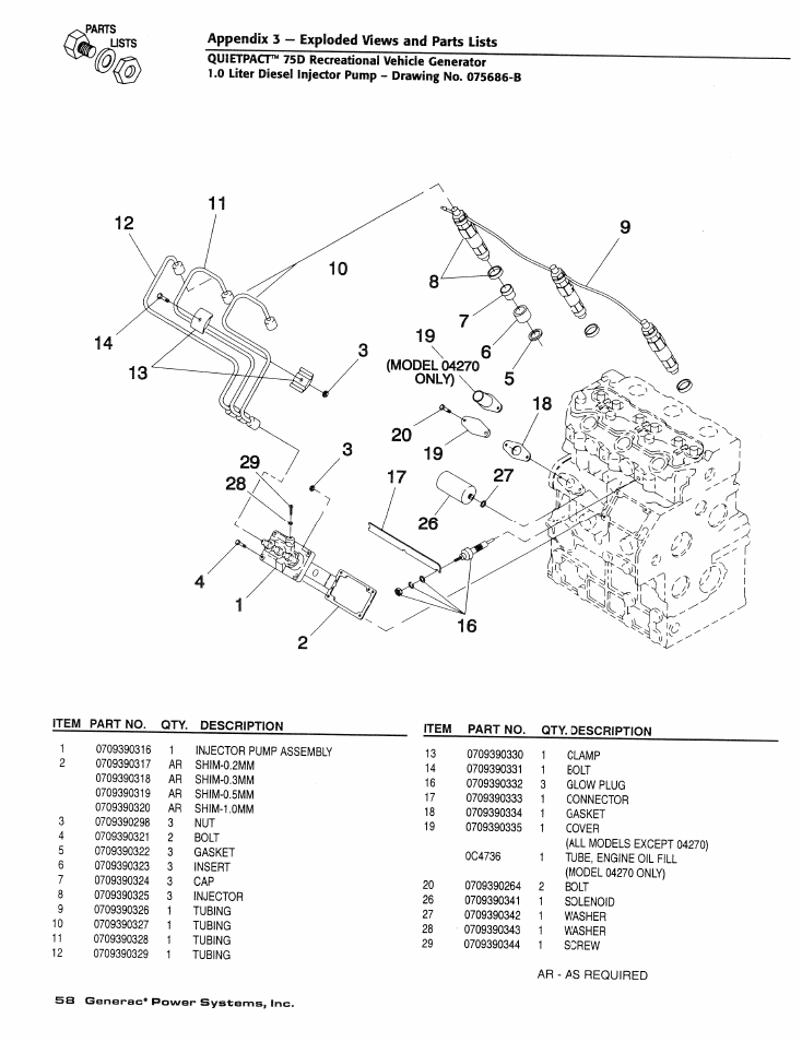 Generac Power Systems 004270-1 User Manual | Page 60 / 68