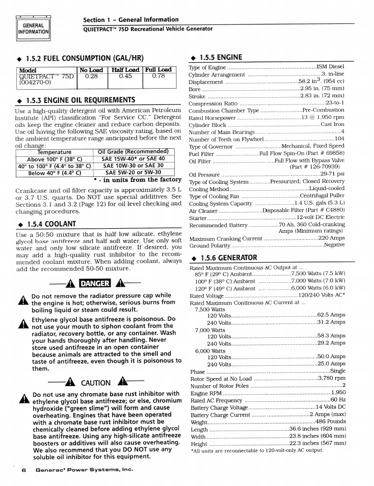 Generac Power Systems 004270-1 User Manual | Page 8 / 68