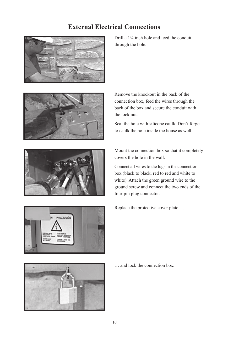 External electrical connections | Generac Power Systems OG 2697 User Manual | Page 11 / 20