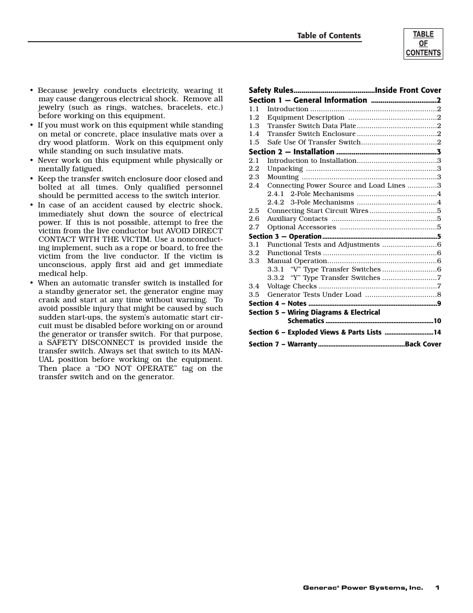 Generac Power Systems 09227-0 User Manual | Page 3 / 20