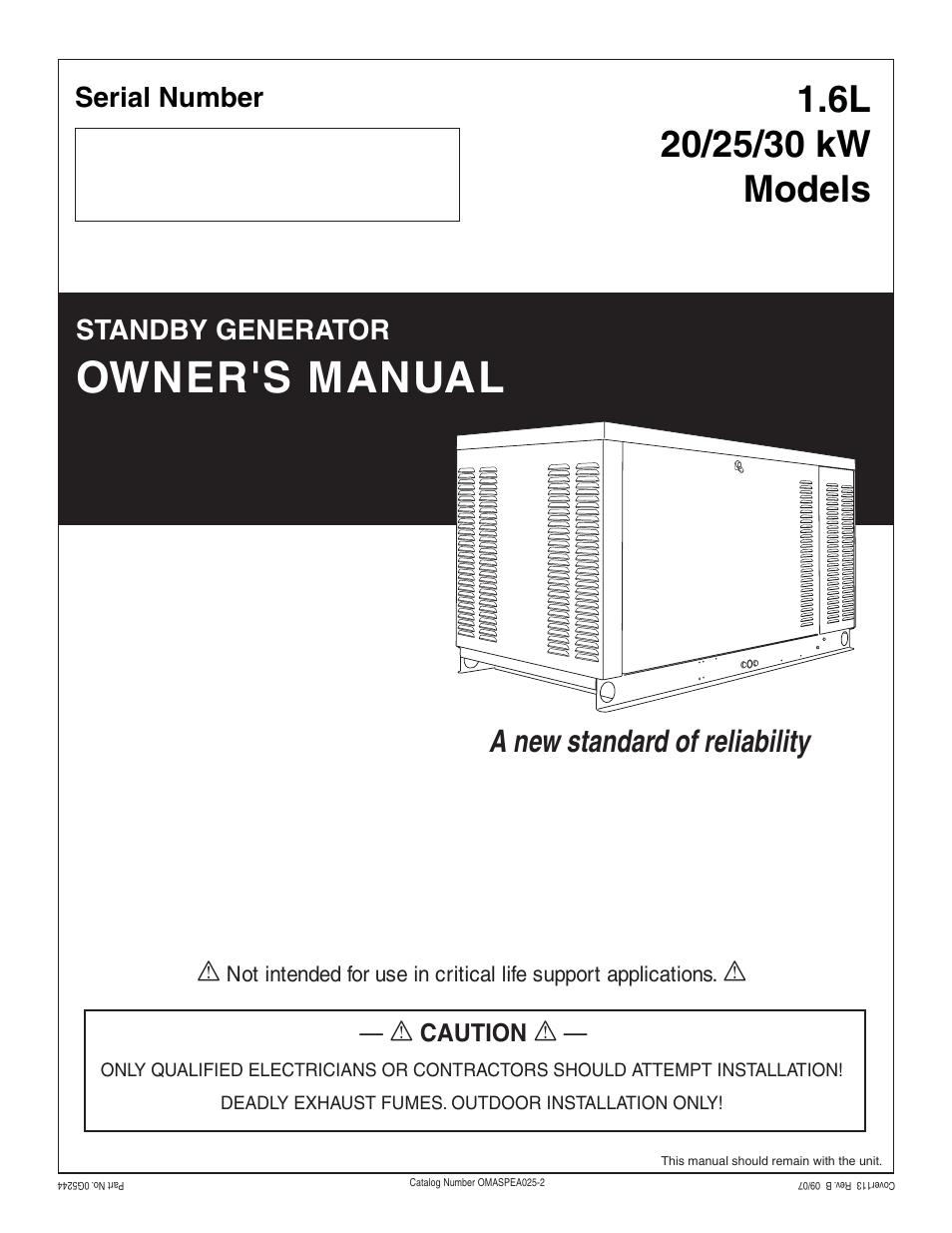 Generac Power Systems 30 User Manual | 64 pages