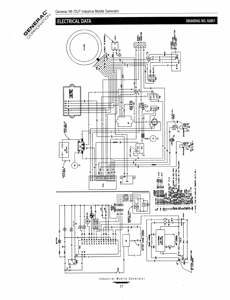 Electrical data | Generac Power Systems Air-cooled Industrial Mobile Generator 09843-2 User Manual | Page 17 / 32