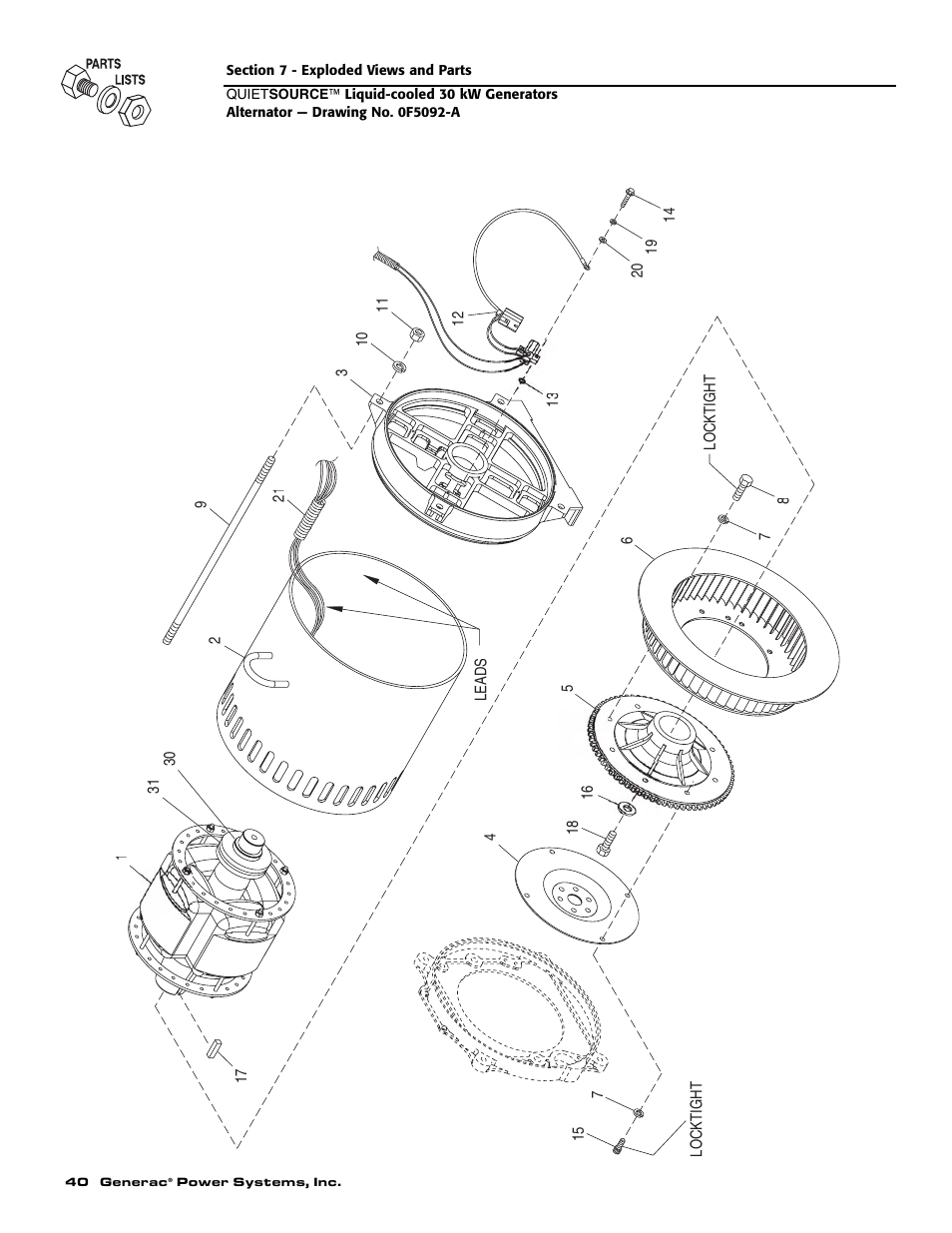 Generac Power Systems 004917-3 User Manual | Page 42 / 48
