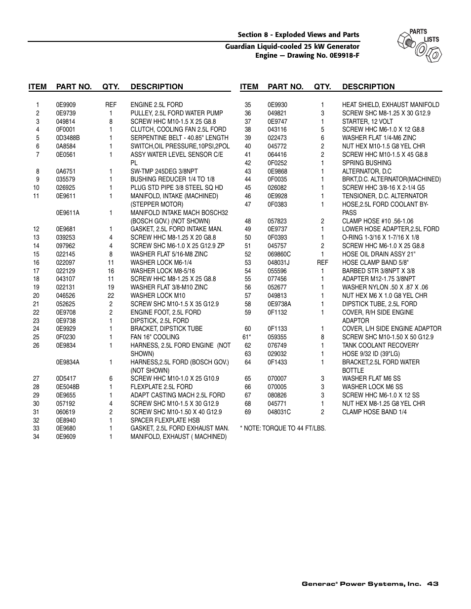 Generac Power Systems 005040-2 User Manual | Page 45 / 56