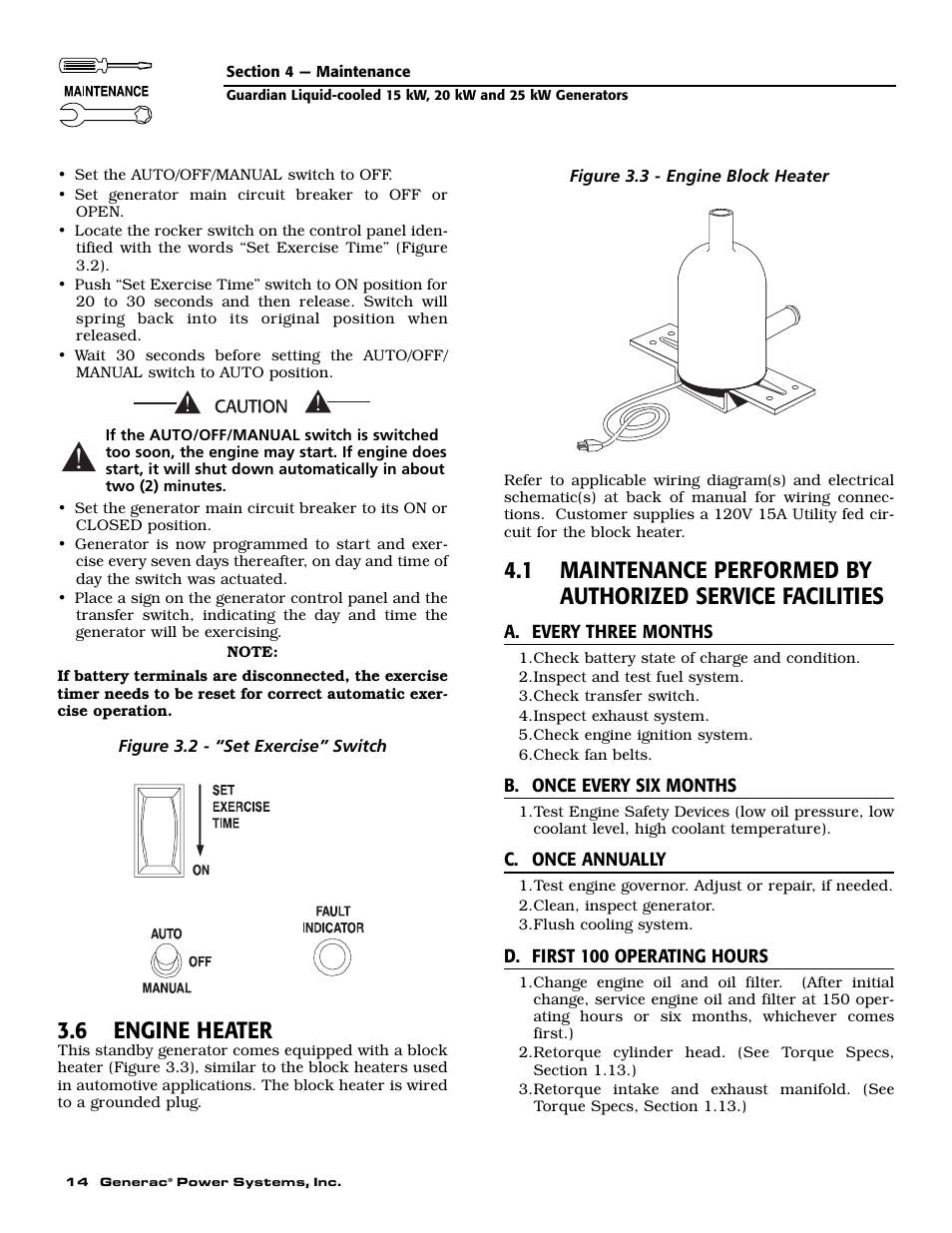 6 engine heater | Generac Power Systems 004721-0 User Manual | Page 16 / 52