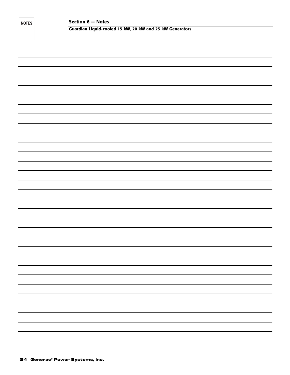 Generac Power Systems 004721-0 User Manual | Page 26 / 52