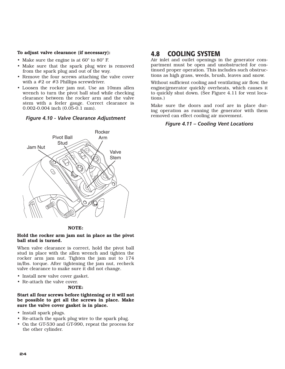 8 cooling system | Generac Power Systems 005240 User Manual | Page 26 / 72
