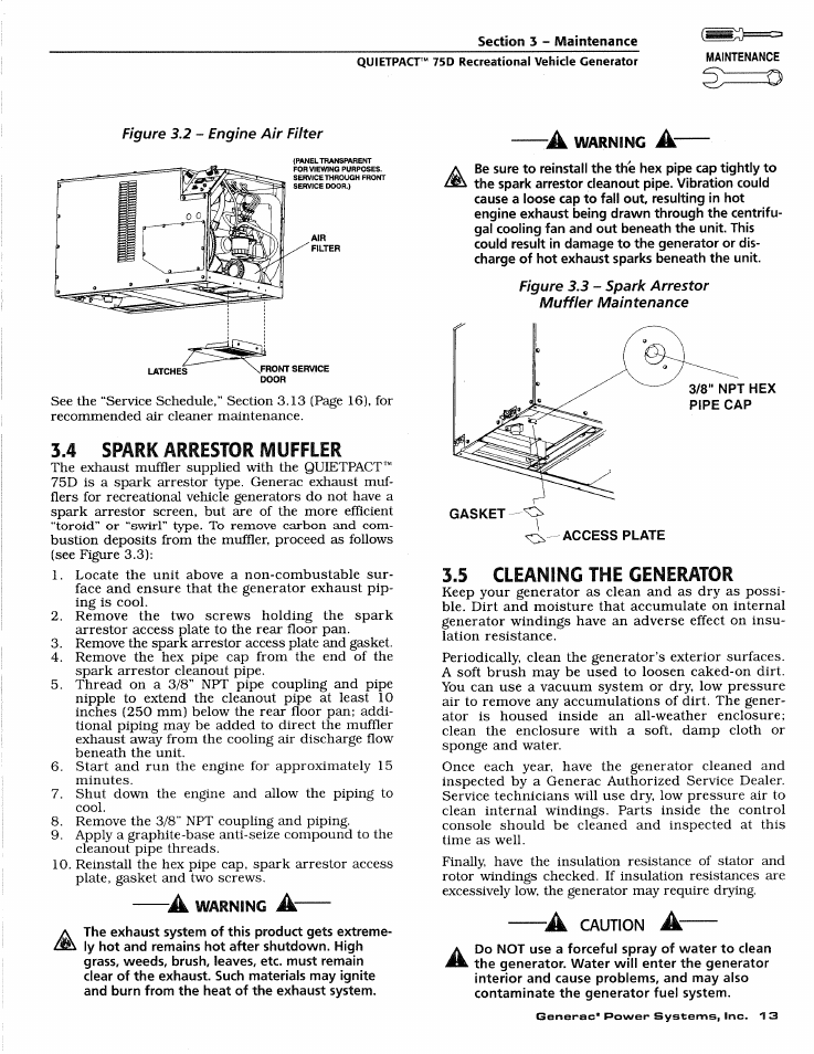 4 spark arrestor muffler | Generac Power Systems 4270-0 User Manual | Page 15 / 68