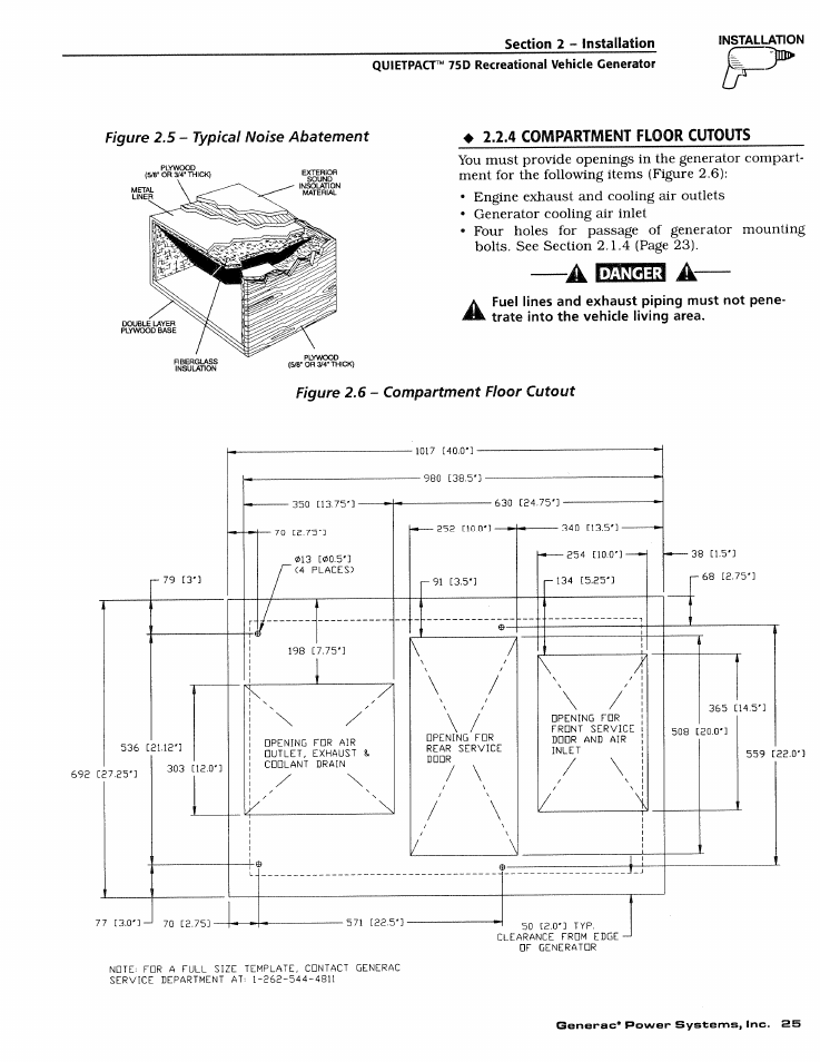 Danger | Generac Power Systems 4270-0 User Manual | Page 27 / 68