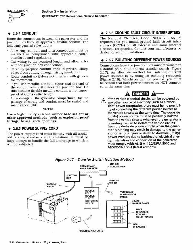 Generac Power Systems 4270-0 User Manual | Page 34 / 68