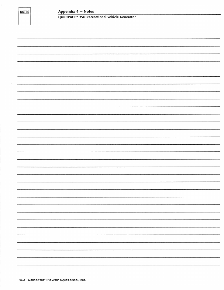 Generac Power Systems 4270-0 User Manual | Page 64 / 68