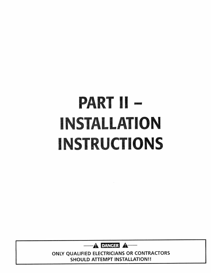 Part ii - installation instructions, Part ii — installation instructions | Generac Power Systems 009600-4 User Manual | Page 19 / 56