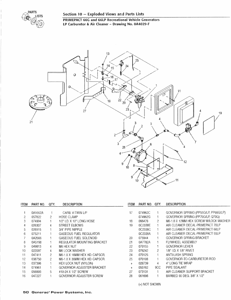 Generac Power Systems 009600-4 User Manual | Page 52 / 56