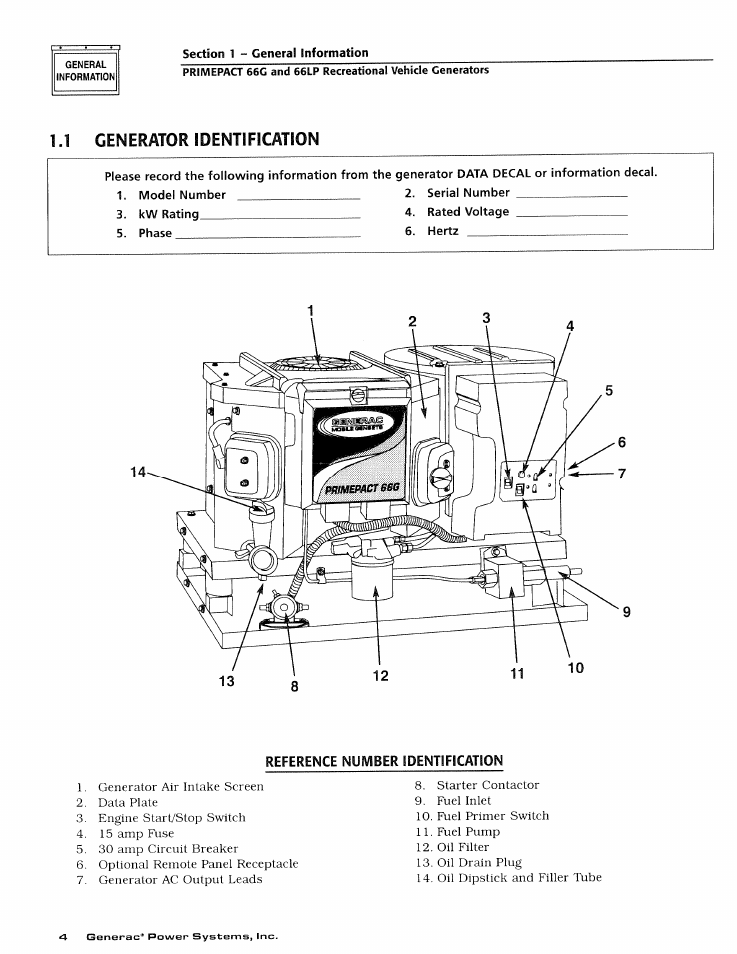 Generac Power Systems 009600-4 User Manual | Page 6 / 56