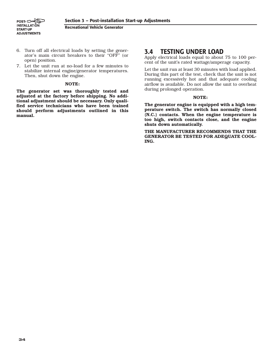 4 testing under load | Generac Power Systems 004701-0 User Manual | Page 36 / 56