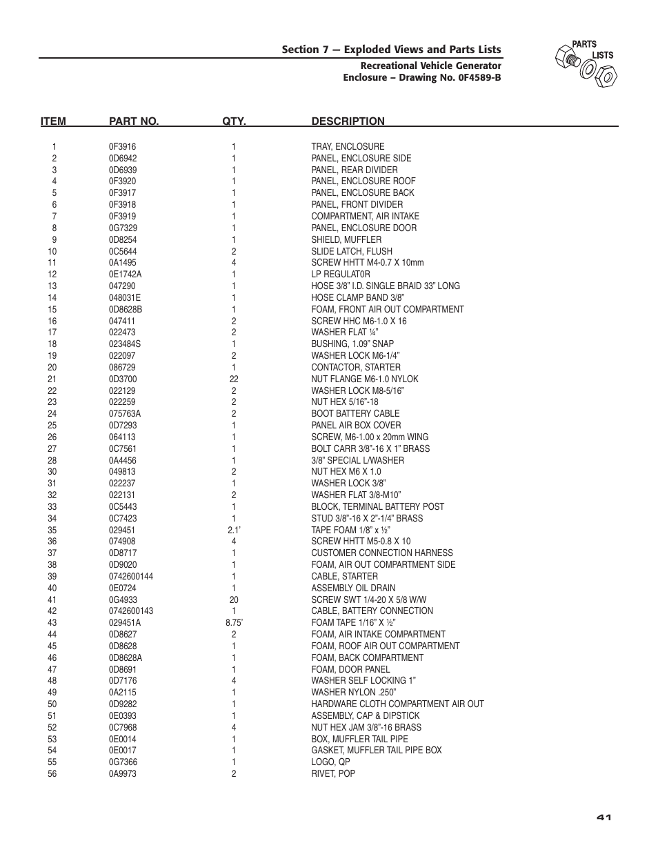 Generac Power Systems 004701-0 User Manual | Page 43 / 56